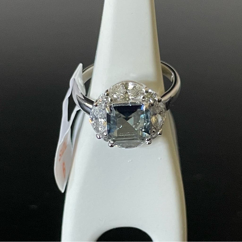 Bp Genuine Iolite Blue Quartz Sterling Ring (Rbp 3658)